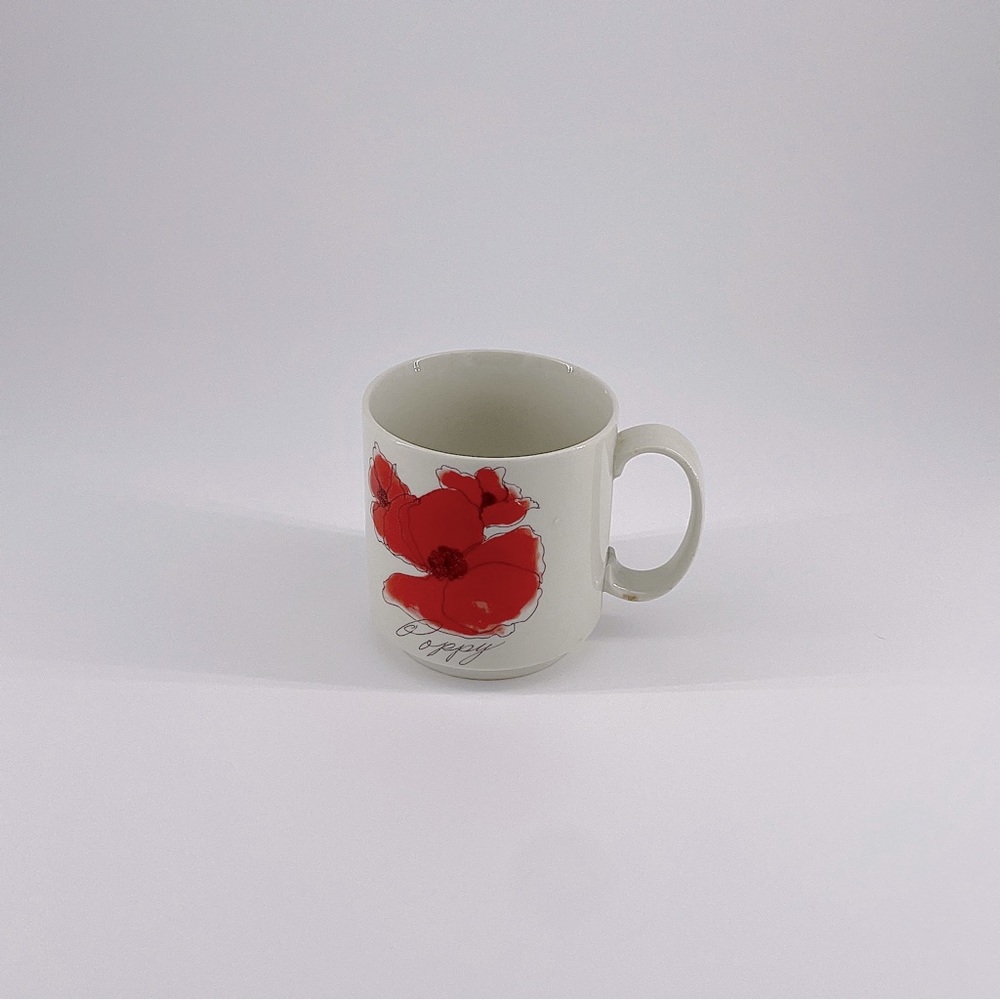 Vintage Weidmann Porcelain Poppy Coffee Mug